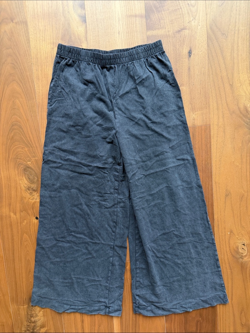 Z SUPPLY / Charcoal Black Wide Leg high Waisted Casual Pants / S